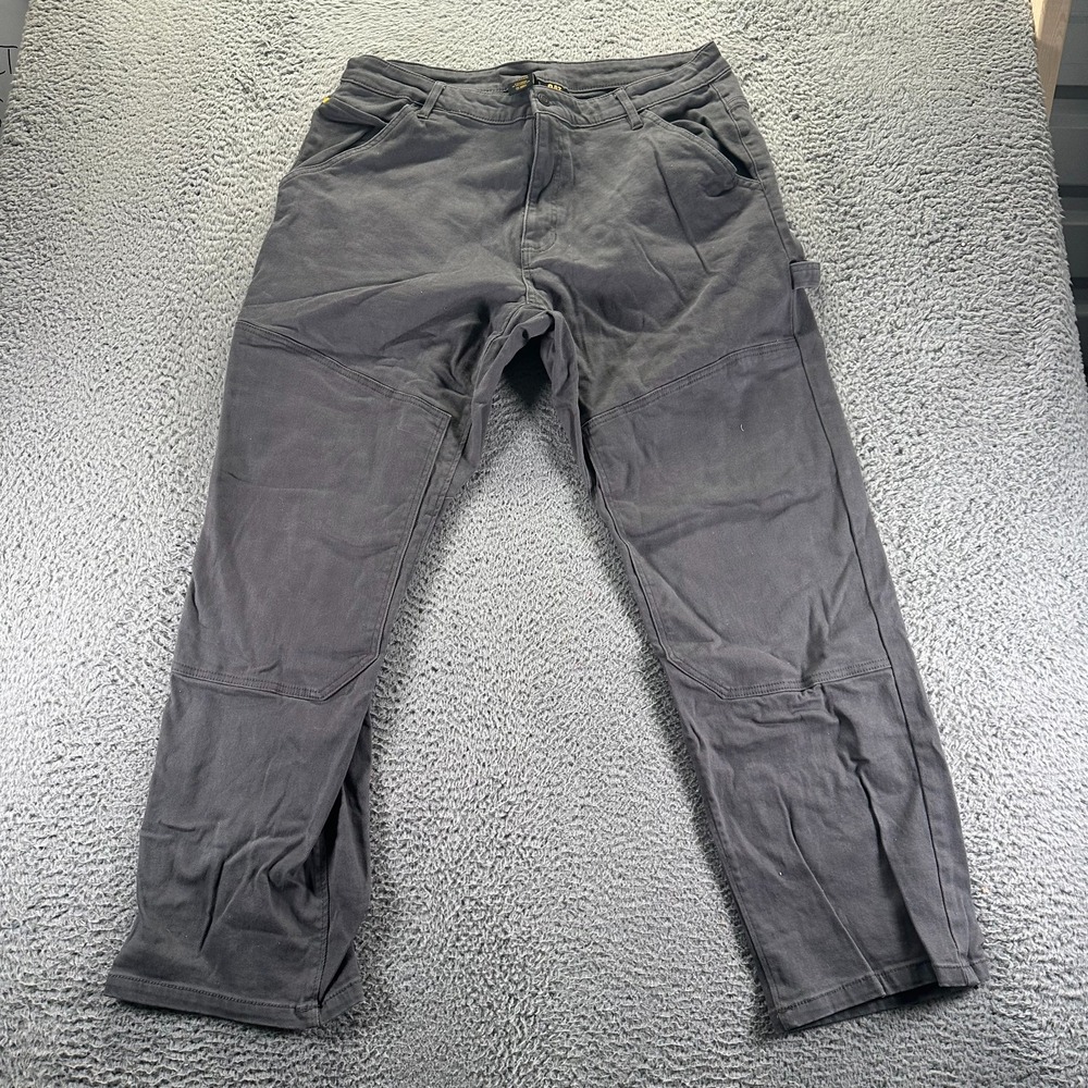 Caterpillar Pant Men's 40x32 Gray Cotton Carpenter Straight Workwear Utility